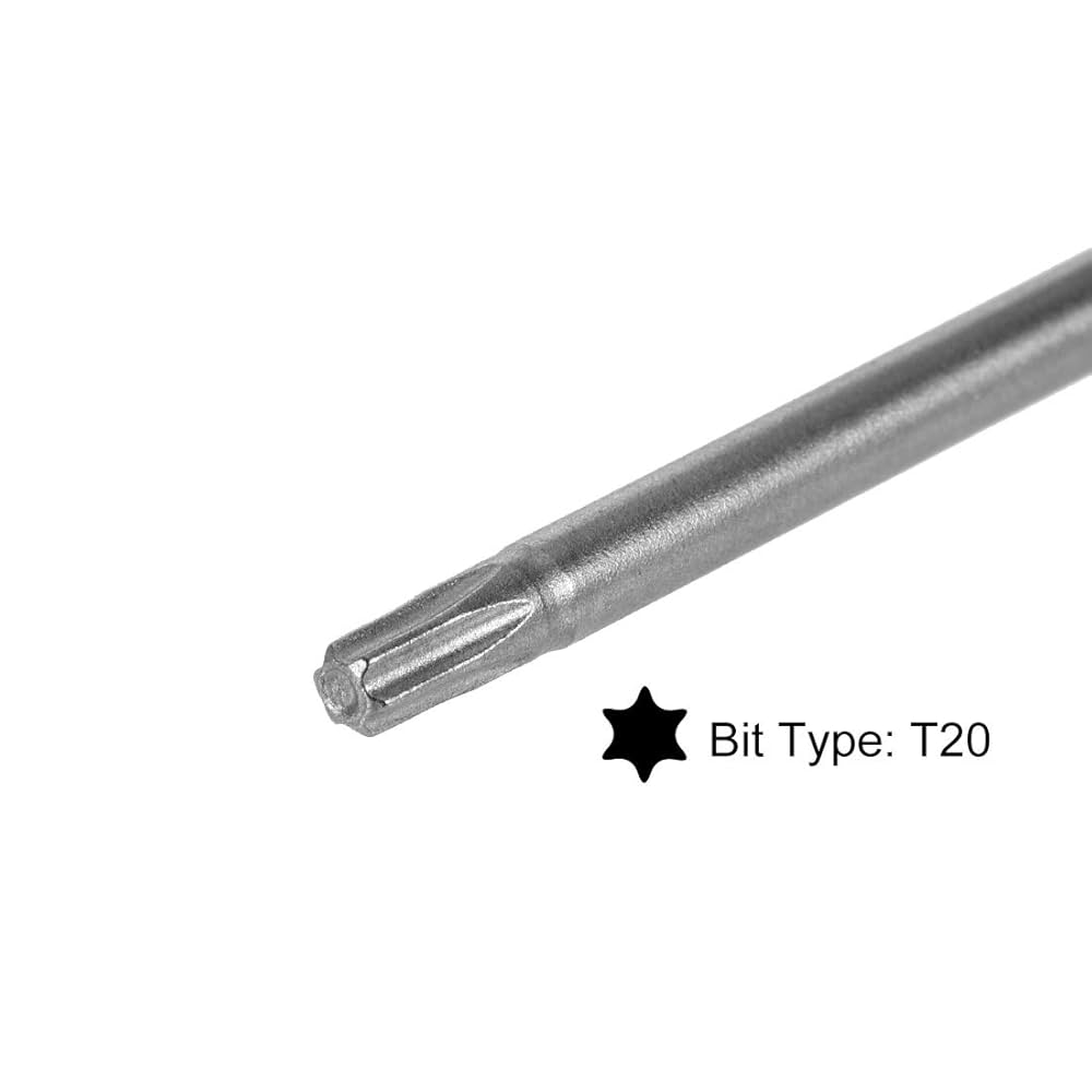 uxcell T20 Magnetic Torx Screwdriver Bits, 1/4 Inch Hex